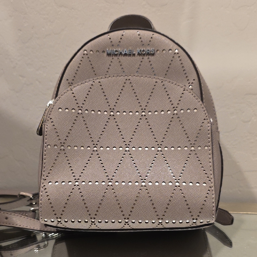 Michael Kors Gray Backpack